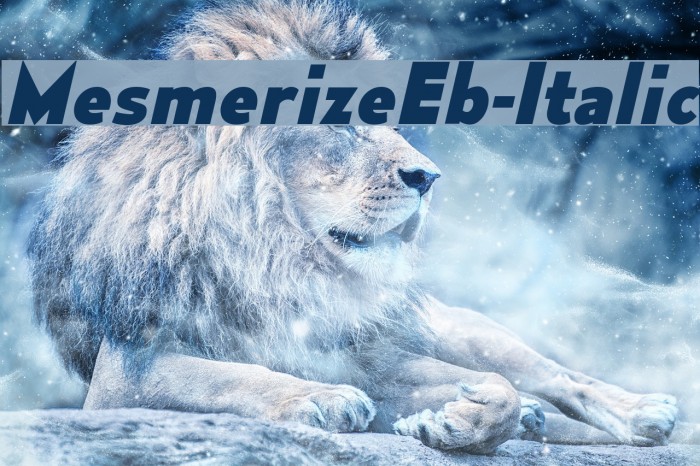 MesmerizeEb-Italic Example 1