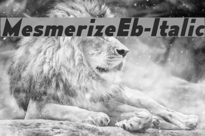 MesmerizeEb-Italic Font examples