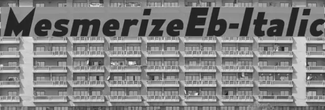 MesmerizeEb-Italic Font examples