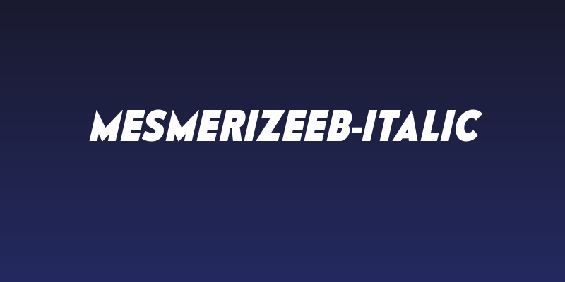 MesmerizeEb-Italic Social Header