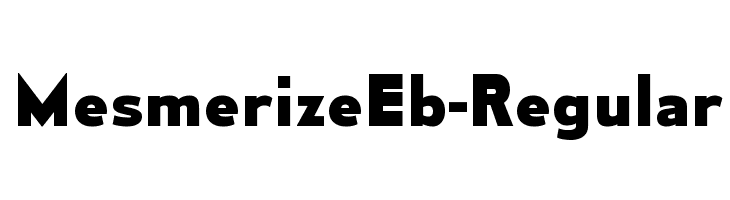 MesmerizeEb-Regular  नि: शुल्क फ़ॉन्ट्स डाउनलोड