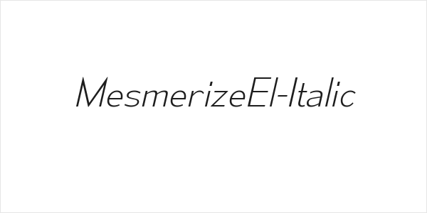 MesmerizeEl-Italic Logo