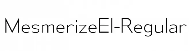 MesmerizeEl-Regular  les polices de caractères gratuit tlcharger