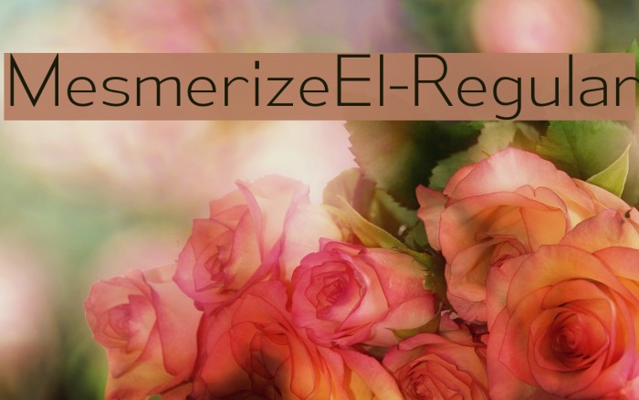 MesmerizeEl-Regular Font examples