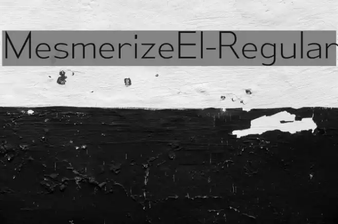 MesmerizeEl-Regular Font examples