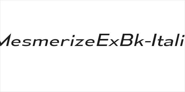 MesmerizeExBk-Italic Logo