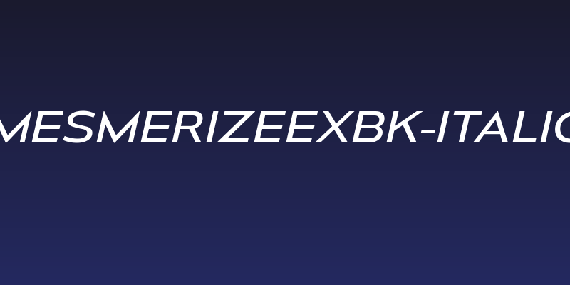 MesmerizeExBk-Italic Social Header