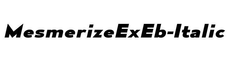 MesmerizeExEb-Italic  baixar fontes gratis