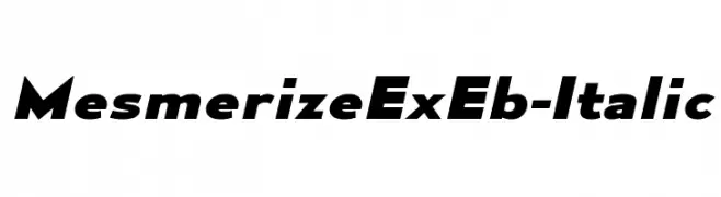 MesmerizeExEb-Italic  免费字体下载