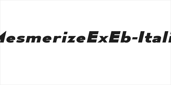 MesmerizeExEb-Italic Logo