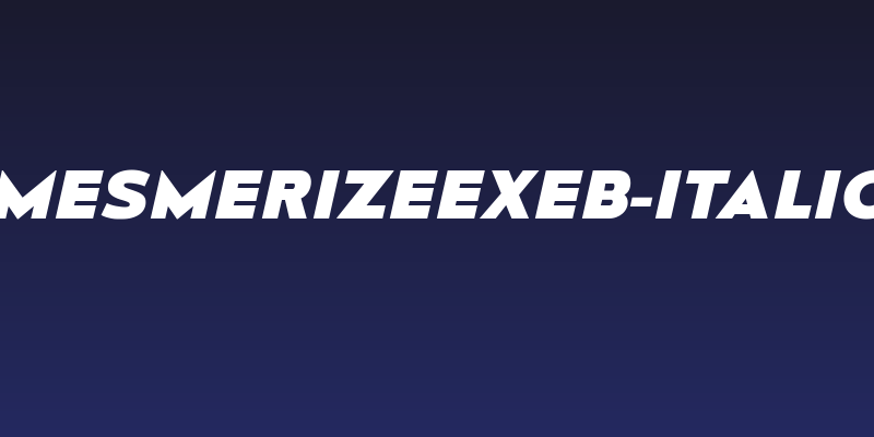 MesmerizeExEb-Italic Social Header
