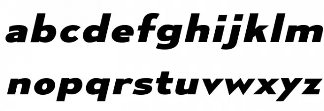 MesmerizeExEb-Italic फ़ॉन्ट लोअरकेस