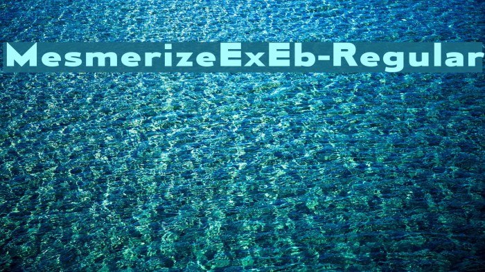 MesmerizeExEb-Regular Font examples