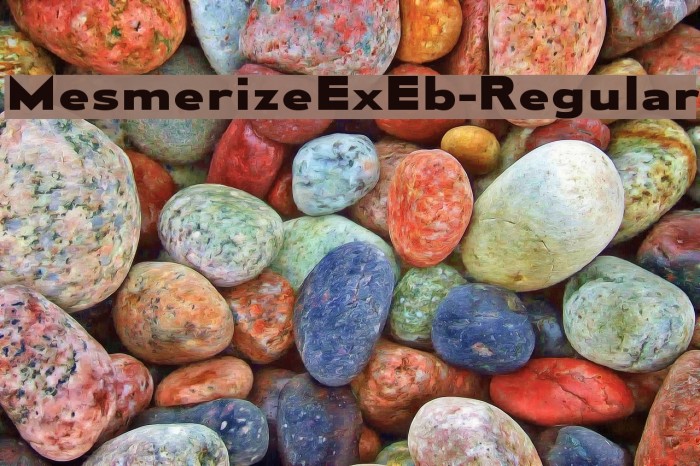 MesmerizeExEb-Regular Font examples