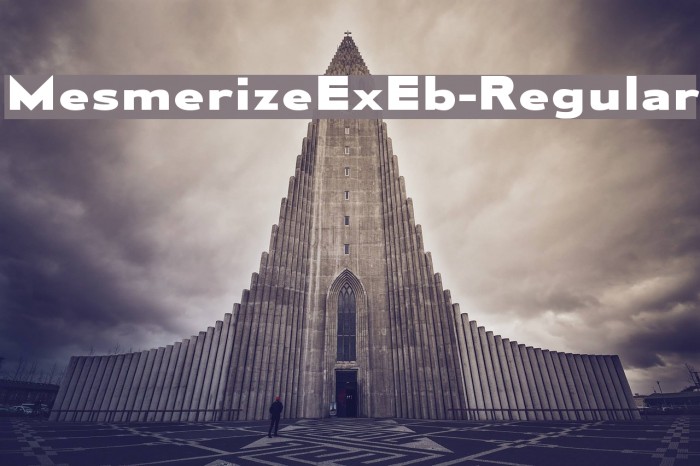 MesmerizeExEb-Regular Font examples