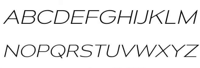 MesmerizeExEl-Italic フォント 大文字