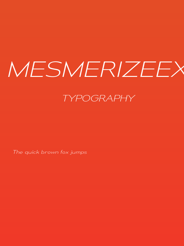 MesmerizeExEl-Italic Poster