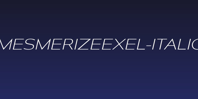 MesmerizeExEl-Italic Social Header
