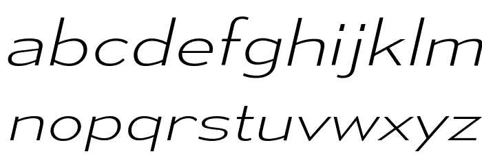 MesmerizeExEl-Italic Font LOWERCASE