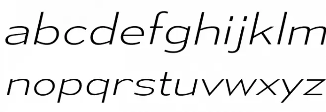 MesmerizeExEl-Italic Schriftart Kleinbuchstaben