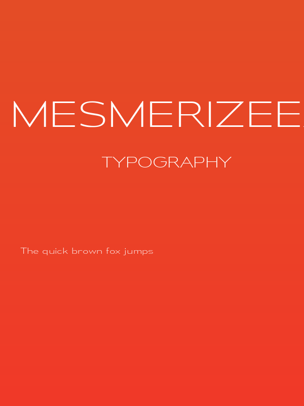 MesmerizeExEl-Regular Poster