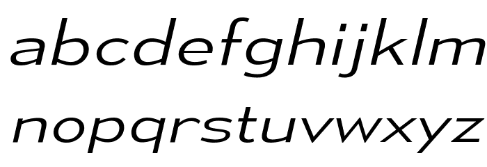 MesmerizeExLt-Italic Font LOWERCASE