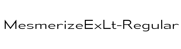 MesmerizeExLt-Regular  免费字体下载