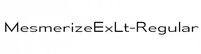MesmerizeExLt-Regular  تنزيل الخطوط
