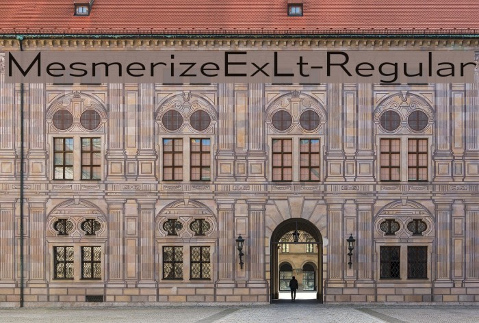 MesmerizeExLt-Regular Font examples