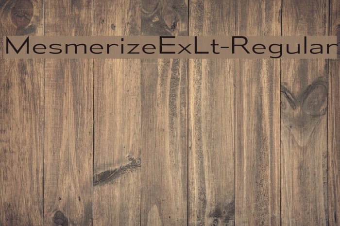 MesmerizeExLt-Regular Font examples