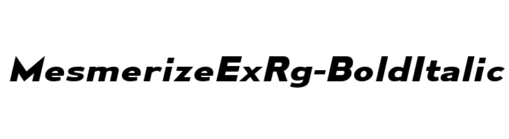 MesmerizeExRg-BoldItalic  Frei Schriftart Herunterladen