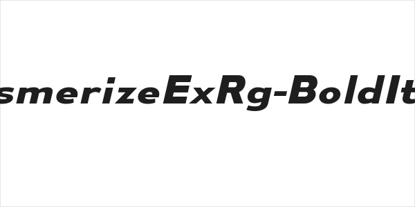 MesmerizeExRg-BoldItalic Logo