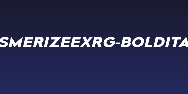 MesmerizeExRg-BoldItalic Social Header