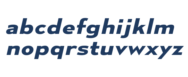 MesmerizeExRg-BoldItalic Lowercase