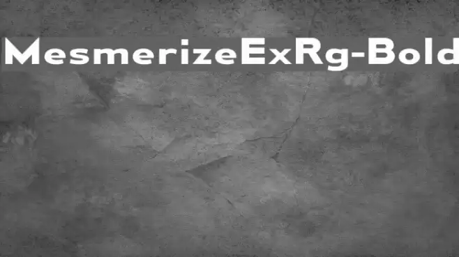 MesmerizeExRg-Bold Font examples