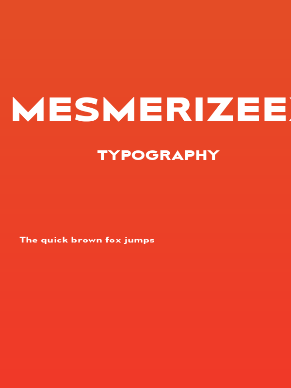 MesmerizeExRg-Bold Poster