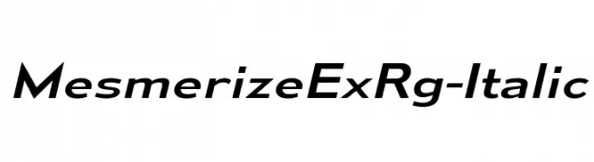 MesmerizeExRg-Italic  Frei Schriftart Herunterladen