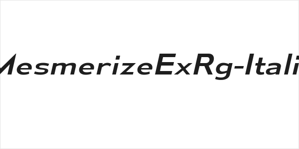 MesmerizeExRg-Italic Logo