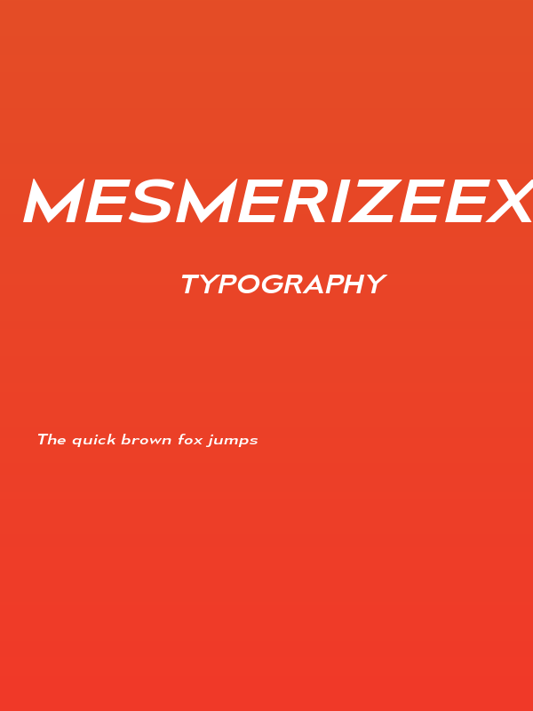 MesmerizeExRg-Italic Poster