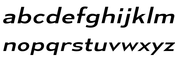 MesmerizeExRg-Italic Font LOWERCASE