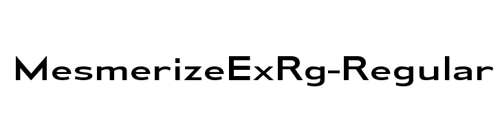 MesmerizeExRg-Regular  font caratteri gratis