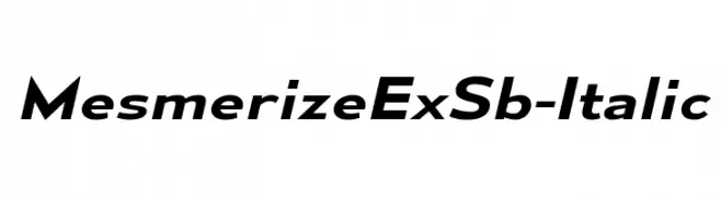 MesmerizeExSb-Italic  تنزيل الخطوط