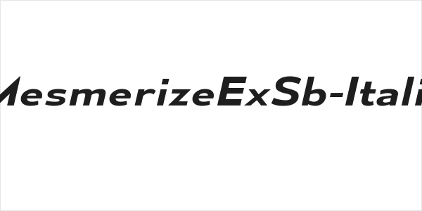 MesmerizeExSb-Italic Logo