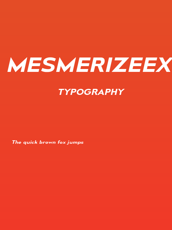 MesmerizeExSb-Italic Poster