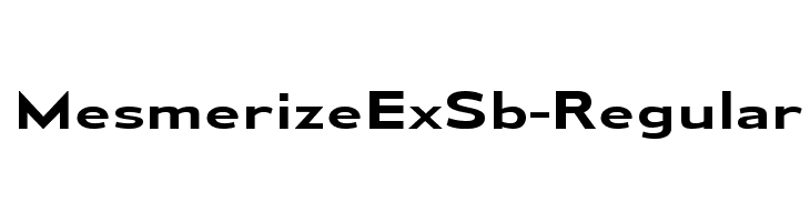 MesmerizeExSb-Regular  Frei Schriftart Herunterladen