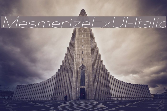 MesmerizeExUl-Italic Font examples