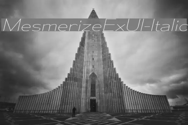 MesmerizeExUl-Italic Font examples