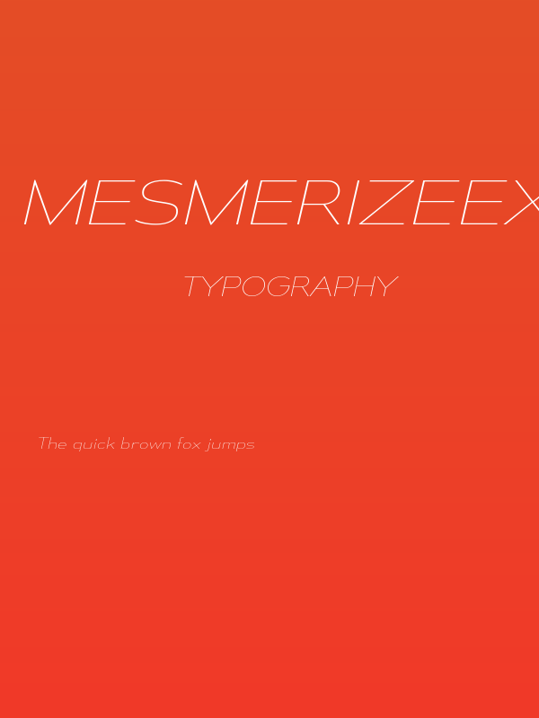 MesmerizeExUl-Italic Poster