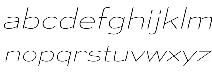 MesmerizeExUl-Italic Font LOWERCASE