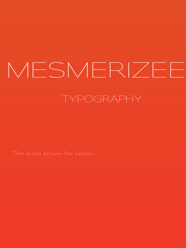 MesmerizeExUl-Regular Poster